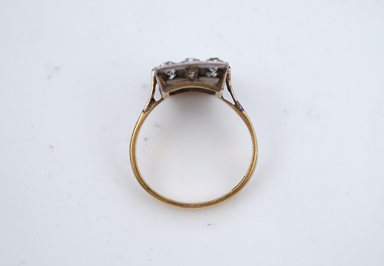 A diamond dress ring